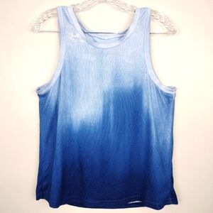 NWOT Born Dip-Dye Ultra Soft Ombre Tank in Navy/White Sz. M